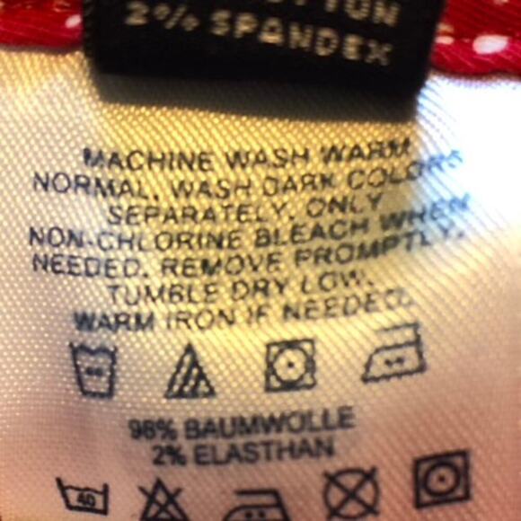 Lands' End Red & White Floral Bandana Print Mini Skirt Adjustable - Girl's 12 - Picture 6 of 8